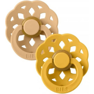Bibs Πιπίλα Καουτσούκ Σετ 2τμχ Boheme Fossil Desert Sand-Honey Bee 0-6m, 2024