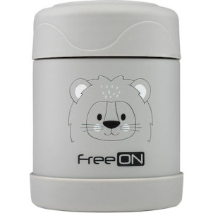 FreeOn Ανοξείδωτος Θερμός Φαγητού 350ml Lion Grey, 2024