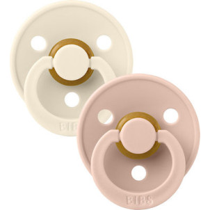 Bibs Πιπίλα Καουτσούκ Σετ 2τμχ Colour Ivory Blush 0-6m, 2024