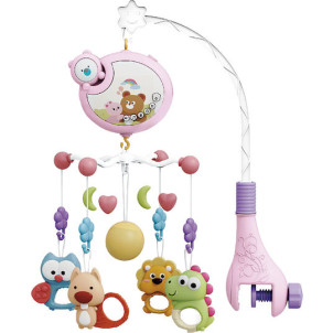 Bebe Stars Μουσικό Περιστρεφόμενο Με Φως Cartoon Bear Pink, 2025