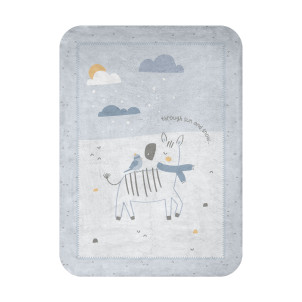 Kikka Boo Super soft Κουβέρτα 110/140cm Stripy Friends, 2024-2025