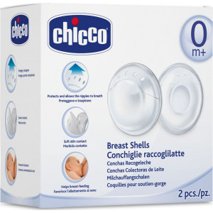 Chicco Κοχύλια Συλλογής Μητρικού Γάλακτος 0m+ 2τμχ (001.01.290)