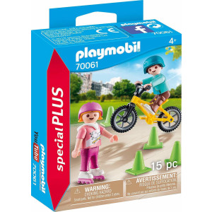 Playmobil Παιδάκια Με Πατίνια & Ποδήλατο BMX (70061)