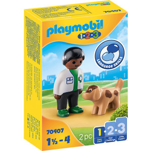 Playmobil Κτηνίατρος Με Σκυλάκι (70407)