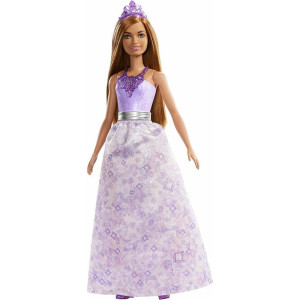 Barbie Πριγκίπισσα Καστανή Με Λιλά Φόρεμα (FXT15)