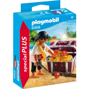 Playmobil Πειρατής Με Σεντούκι Θησαυρού (9358)