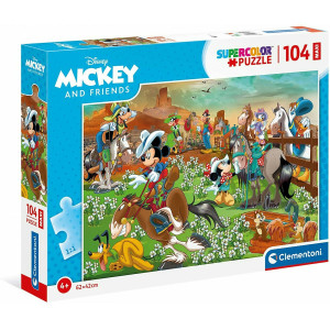 Clementoni Παζλ Disney Mickey & Friends 104τμχ (1210-23759)