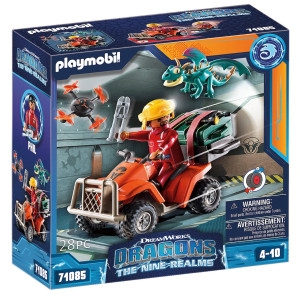 Playmobil Phil Με Τετράτροχη Μοτοσικλέτα Atv (71085)