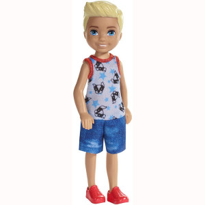 Barbie Αγοράκι Ξανθό Με Μπλουζάκι Κουταβάκι (FXG80)