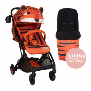 Cosatto Καρότσι περιπάτου Woosh 3 Tomkin Tiger με ΔΩΡΟ τον ποδόσακο αξίας 89,90€, (Εκθεσιακό) 2025
