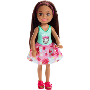 Barbie Κοριτσάκι Μελαχρινό Με Μπλουζάκι Τίγρης (FXG79)