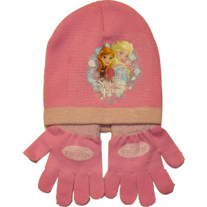 Σκούφος & Γάντια Frozen Disney (Ροζ) (Κωδ.200.503.011)