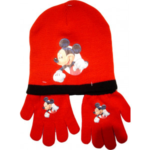 Σκούφος & Γάντια Mickey Disney (Κόκκινο) (Κωδ.200.503.001)