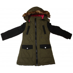 Μπουφάν μακρύ παιδικό (Χακί) (#618.005.004+22#)