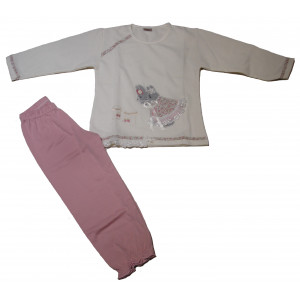 Πυζάμα Κουνελίτσες Βρεφικό (Εκρού) (#226.095.009+4#)