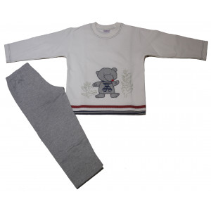 Πυζάμα Αρκούδος Βρεφικό (Εκρου) (#226.068.004+4#)