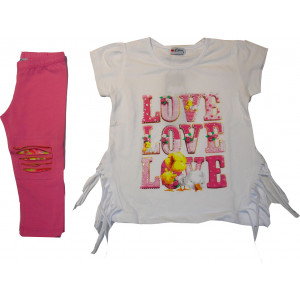 Μπλουζοφόρεμα & Κολάν (Φουξ) (Κωδ.291.87.522)