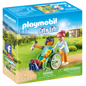 Playmobil Ασθενής Με Καροτσάκι (70193)