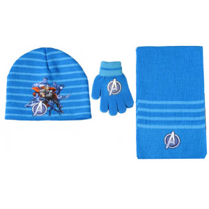 Σκουφάκι & Κασκόλ & Γάντια Avengers Disney (Τυρκουάζ) (Κωδ.161.503.151)