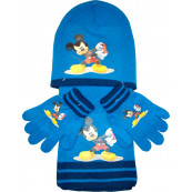 Σκουφάκι & Κασκόλ & Γάντια Mickey Disney (Μπλε Ρουά) (Κωδ.200.503.009)