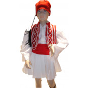 Παιδική Στολή Παραδοσιακή Τσολιάς Κόκκινος 367.105.010